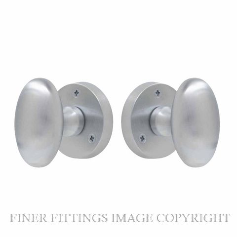 WINDSOR 5071-5072 OVAL KNOB ON ROSE SATIN CHROME