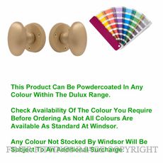 WINDSOR 5071-5072 OVAL KNOB ON ROSE POWDERCOAT