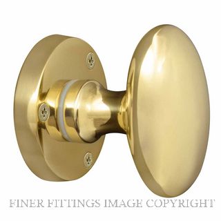 WINDSOR 5071 UB KNOB LATCH OVAL HANDLES UNLAQUERED BRASS