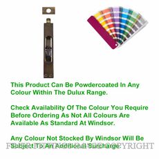 WINDSOR 5308 PC HEAVY DUTY FLUSHBOLT 150X25MM POWDER COAT