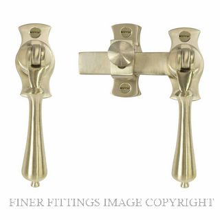 WINDSOR 5138 USB FRENCH DOOR CATCH TEARDROP UNLACQUERED SATIN BRASS