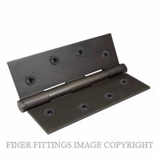 WINDSOR 5902 DRB HINGE BRASS FIXED PIN FLAT TIP 102X76 DARK ROMAN BRASS