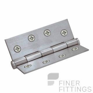 WINDSOR 5903 SS HINGE FIXED PIN FLAT TIP 102X76 SATIN STAINLESS