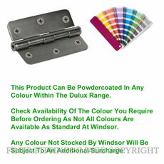 WINDSOR 5904 PC HINGE LOOSE PIN RADIUS 89X60 POWDER COAT