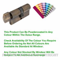 WINDSOR 1122 - 1225 PC EURO KEY & TURN CYLINDERS POWDERCOAT