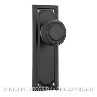 TRADCO 9634 EDWARDIAN KNOB LATCH MATT BLACK