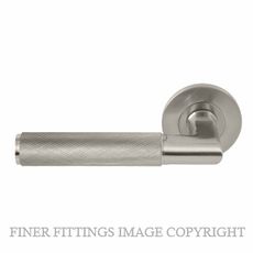 WINDSOR 8411 - 8471 BN LUMINA DIAMOND KNURL LEVER ON ROSE BRUSHED NICKEL