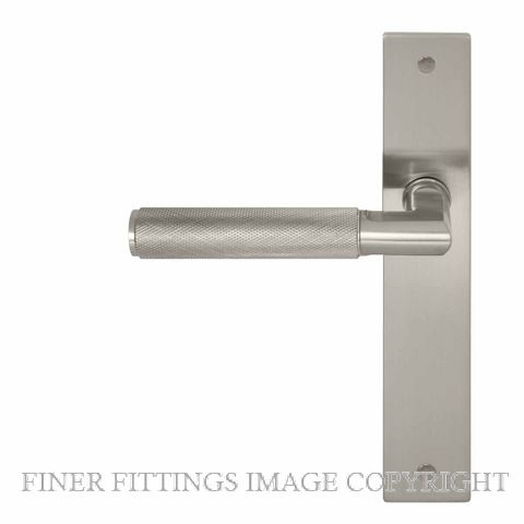 WINDSOR 8413 - 8476 BN LUMINA DIAMOND KNURL LEVER ON PLATE BRUSHED NICKEL