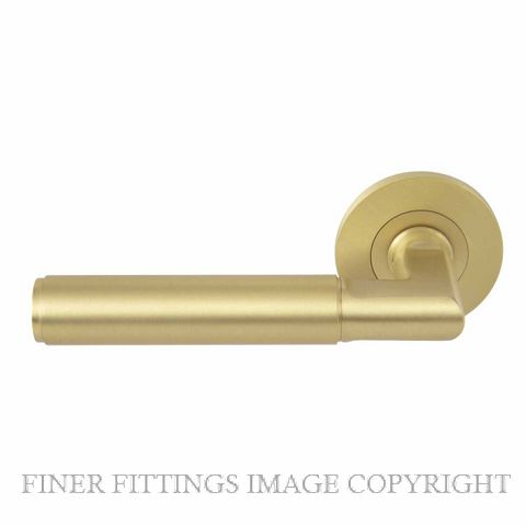 WINDSOR 8401 - 8470 MSB LUMINA PLAIN LEVER ON ROSE MATT SATIN BRASS