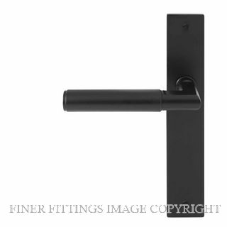 WINDSOR 8403RD BLK NIDO LUMINA PLAIN RH DUMMY LEVER ON PLATE SET MATT BLACK