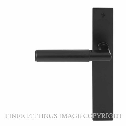 WINDSOR 8403 - 8475 BLK LUMINA PLAIN LEVER ON PLATE MATT BLACK