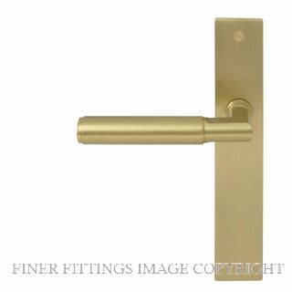 WINDSOR 8403RD MSB NIDO LUMINA PLAIN RH DUMMY LEVER ON PLATE SET MATT SATIN BRASS