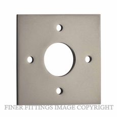 IVER 0249 SN ADAPTOR PLATE SQUARE - SUIT 54mm HOLE (SOLD AS A PAIR) SATIN NICKEL