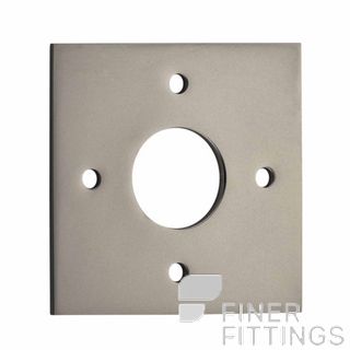 IVER 0249 SN ADAPTOR PLATE SQUARE - SUIT 54mm HOLE (SOLD AS A PAIR) SATIN NICKEL