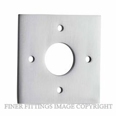 IVER 0245 SC ADAPTOR PLATE SQUARE - SUIT 54mm HOLE (SOLD AS A PAIR) BRUSHED CHROME