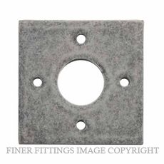 IVER 0247 DN ADAPTOR PLATE SQUARE - SUIT 54mm HOLE (SOLD AS A PAIR) DISTRESSED NICKEL