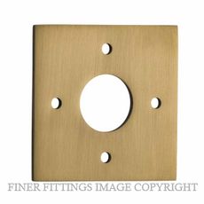 IVER 0251 BB ADAPTOR PLATE SQUARE - SUIT 54mm HOLE (SOLD AS A PAIR) BRUSHED BRASS