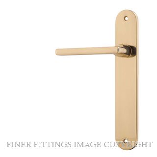IVER 10226LH BALTIMORE OVAL LATCH FIXED HALF SET LH POLISHED BRASS