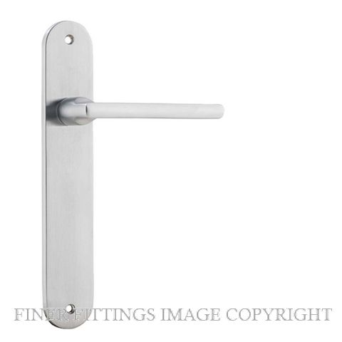 IVER 12226 BALTIMORE OVAL PLATE BRUSHED CHROME