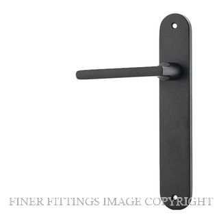 IVER 12726LH BALTIMORE OVAL LATCH FIXED HALF SET LH MATT BLACK