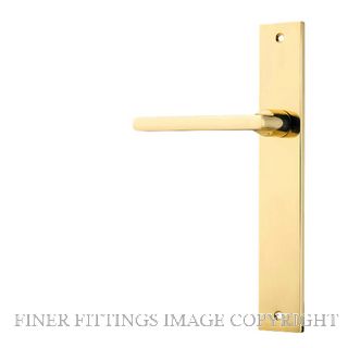 IVER 10202LH BALTIMORE RECTANGULAR LATCH FIXED HALF SET LH POLISHED BRASS