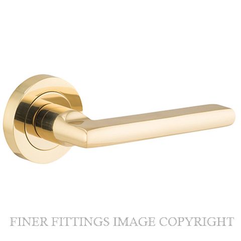 IVER 9210 BALTIMORE LEVER ON ROSE POLISHED BRASS