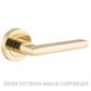 IVER 9210 BALTIMORE LEVER ON ROSE POLISHED BRASS