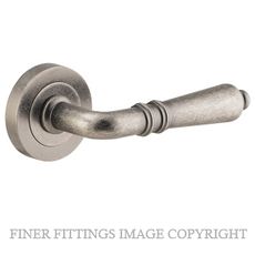 IVER 9207 SARLAT LEVER ON ROSE DISTRESSED NICKEL