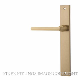 IVER 15702LH BALTIMORE RECTANGULAR LATCH FIXED HALF SET LH BRUSHED BRASS