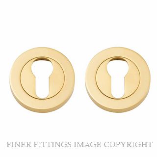 IVER 9300 EURO ESCUTCHEON 52MM PER PAIR POLISHED BRASS