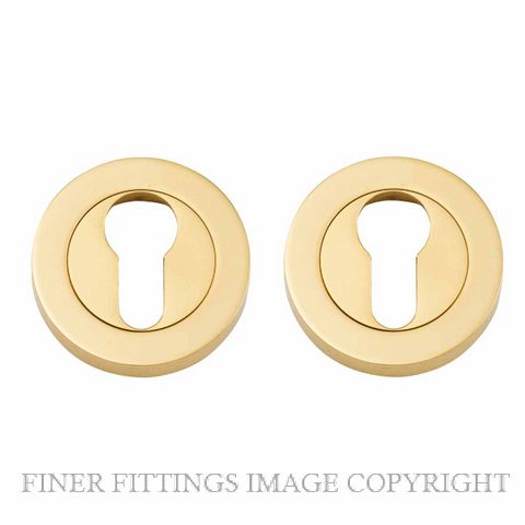 IVER 9300 EURO ESCUTCHEON 52MM PER PAIR POLISHED BRASS