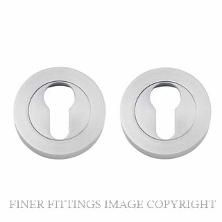 IVER 9305 EURO ESCUTCHEON 52MM PER PAIR BRUSHED CHROME