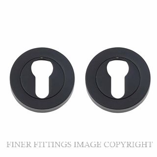 IVER 9303 EURO ESCUTCHEON 52MM PER PAIR MATT BLACK