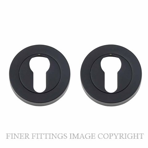 IVER 9303 EURO ESCUTCHEON 52MM PER PAIR MATT BLACK