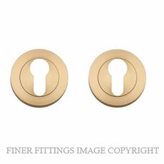 IVER 9360 EURO ESCUTCHEON 52MM PER PAIR BRUSHED BRASS