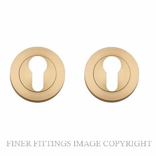 IVER 9360 EURO ESCUTCHEON 52MM PER PAIR BRUSHED BRASS