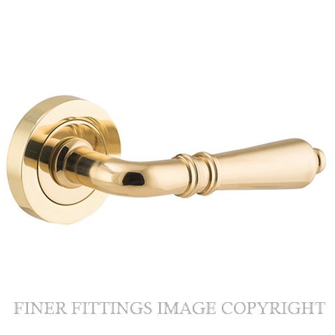 IVER 9200 SARLAT LEVER ON ROSE POLISHED BRASS