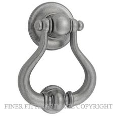 IVER 9397 SARLAT DOOR KNOCKER DISTRESSED NICKEL