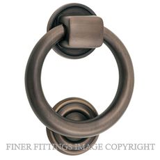 IVER 9321 DOOR KNOCKER-RING 100MM SIGNATURE BRASS