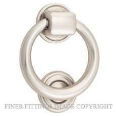 IVER 9329 DOOR KNOCKER-RING 100MM SATIN NICKEL