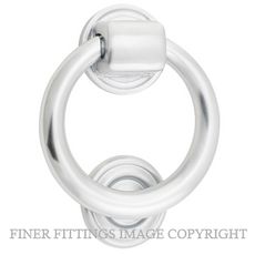 IVER 9325 DOOR KNOCKER-RING 100MM BRUSHED CHROME