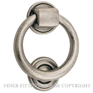 IVER 9327 DOOR KNOCKER-RING 100MM DISTRESSED NICKEL