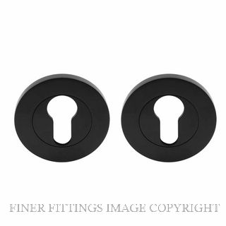 WINDSOR 8420 BLK NIDO EURO CYLINDER ESCUTCHEONS MATT BLACK