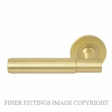 WINDSOR 8421 - 8472 MSB VERGE PLAIN LEVER ON ROSE MATT SATIN BRASS