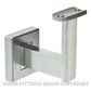 MILES NELSON 410 SQUARE BANNISTER BRACKET SATIN CHROME