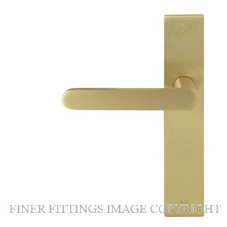 WINDSOR 8443RD MSB NIDO MODELLA RH DUMMY LEVER ON PLATE MATT SATIN BRASS