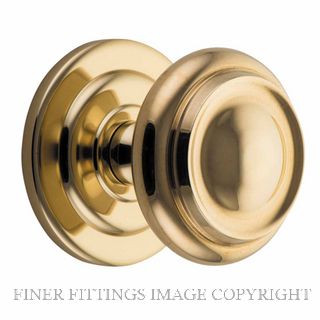 IVER 9400 SARLAT FIXED DOOR KNOB POLISHED BRASS