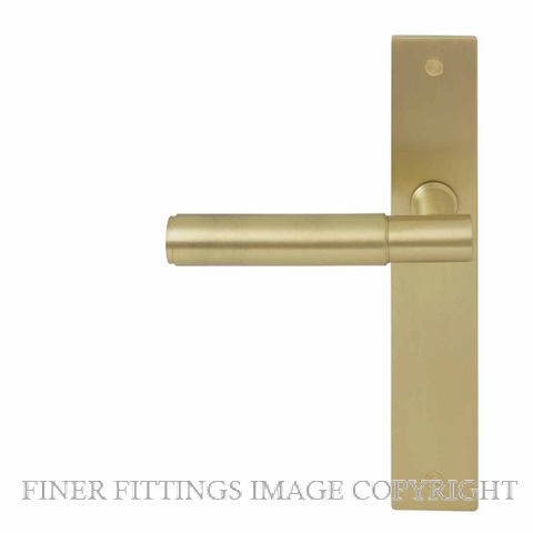 WINDSOR 8423 - 8477 MSB VERGE PLAIN LEVER ON PLATE MATT SATIN BRASS