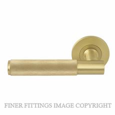 WINDSOR 8431 - 8473 MSB VERGE DIAMOND KNURL LEVER ON ROSE MATT SATIN BRASS