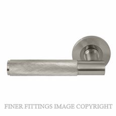 WINDSOR 8431 - 8473 BN VERGE DIAMOND KNURL LEVER ON ROSE BRUSHED NICKEL